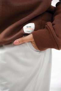 Coca Half-Zip Sweatshirt Walnut-Brown - Small/Thumbnail Image