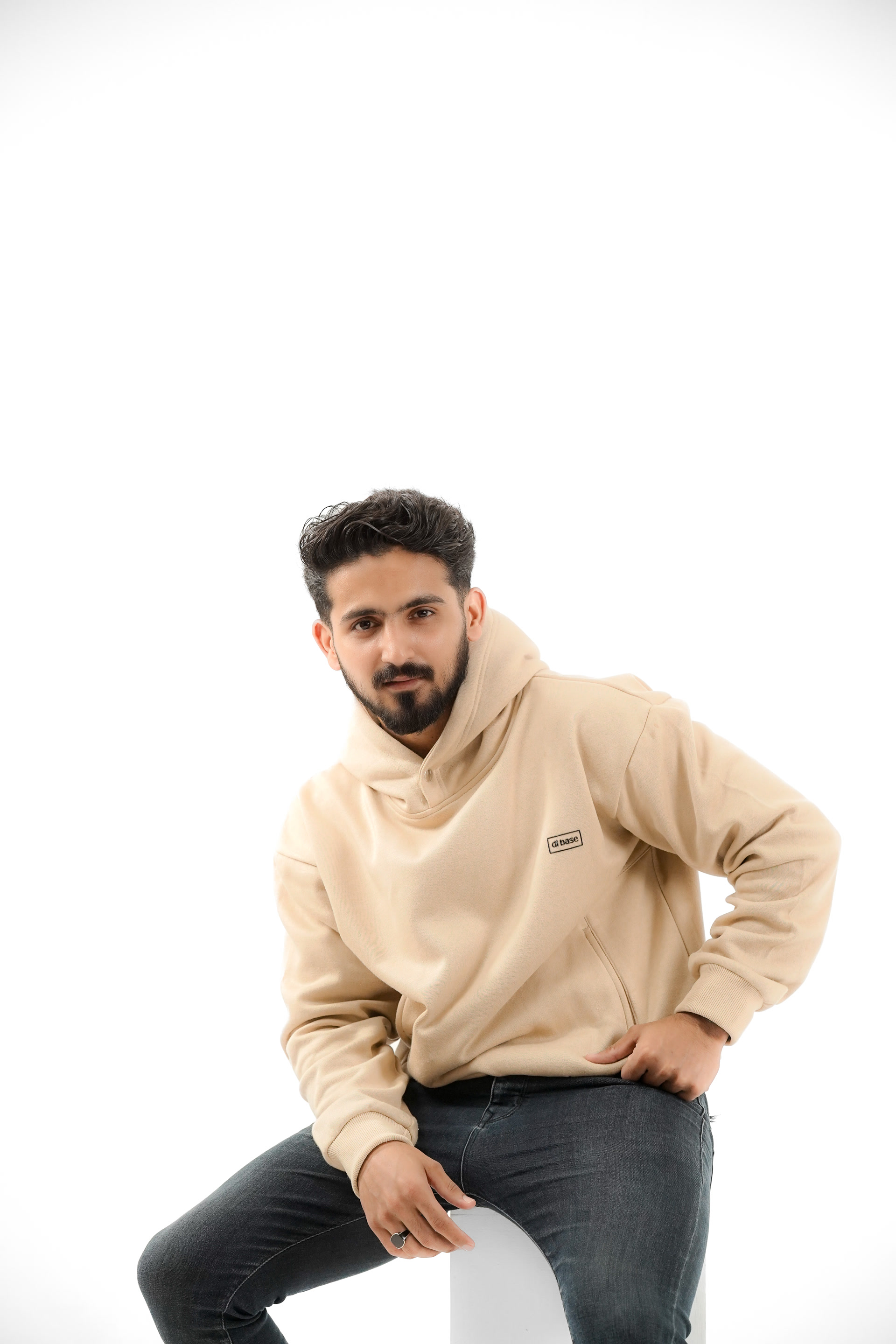 Sandy Beige Hoodie Mojave-Desert - Main Image