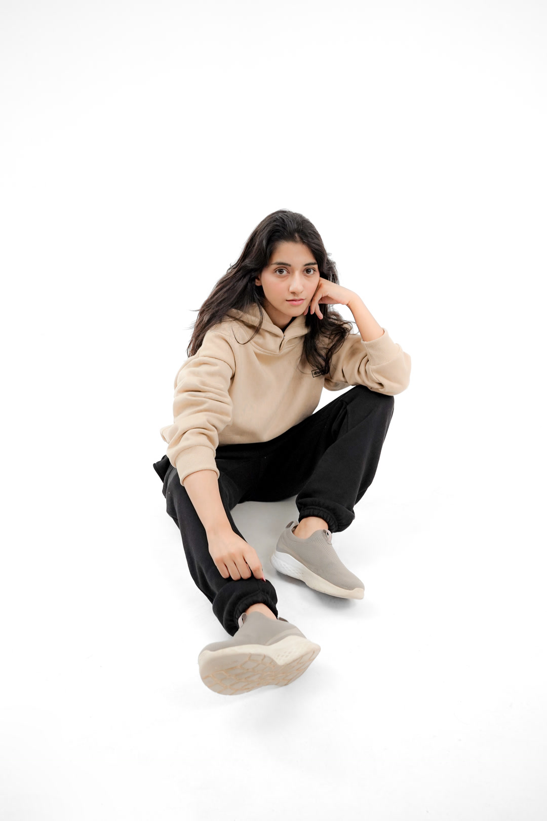 Sandy Beige Hoodie Mojave-Desert - Main Image